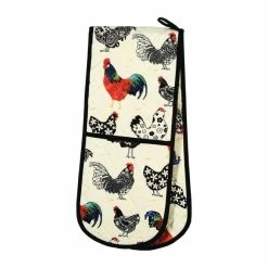New 😀 Ulster Weavers Ulster Weavers Rooster Double Oven Gloves 🤩