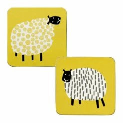 Best Sale ⭐ Set of 4 Ulster Weavers Dotty Sheep Coasters ⭐