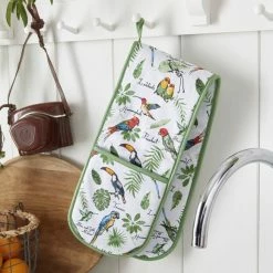 Brand new 😉 Ulster Weavers Ulster Weavers Tropical Birds Double Oven Gloves 😉