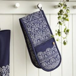 Coupon ❤️ Ulster Weavers Ulster Weavers Indigo Batik Double Oven Gloves 💯